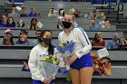 VB Inter squad match  Volleyball seniors Casey Dinga (#19) and Maggie Shafer (#6) are honored by the team during Senior Day festivities prior to their inter-squad match. : VB Intersquad, inter squad, inter-squad